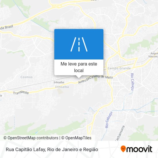 Rua Capitão Lafay mapa