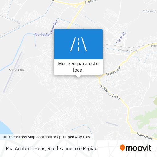 Rua Anatorio Beas mapa