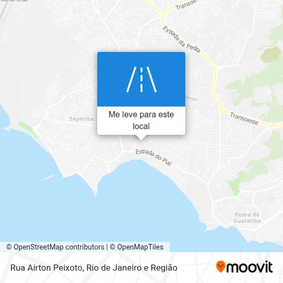 Rua Airton Peixoto mapa