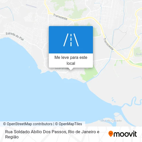Rua Soldado Abílio Dos Passos mapa