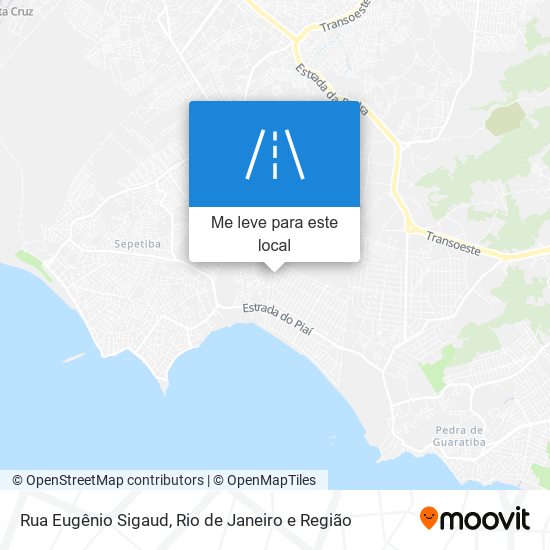 Rua Eugênio Sigaud mapa