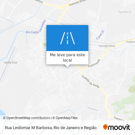 Rua Lindomar M Barbosa mapa