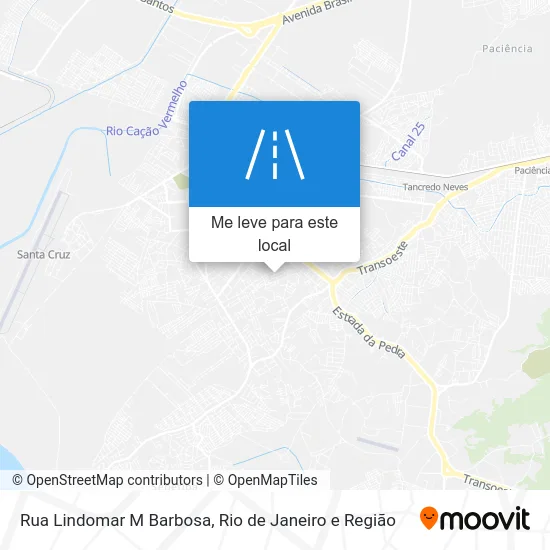 Rua Lindomar M Barbosa mapa