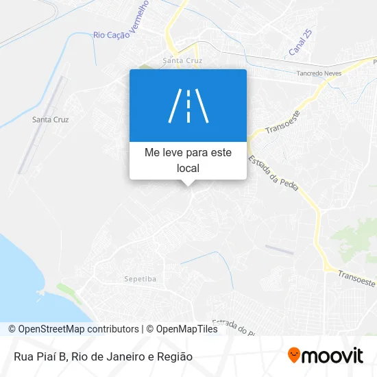 Rua Piaí B mapa