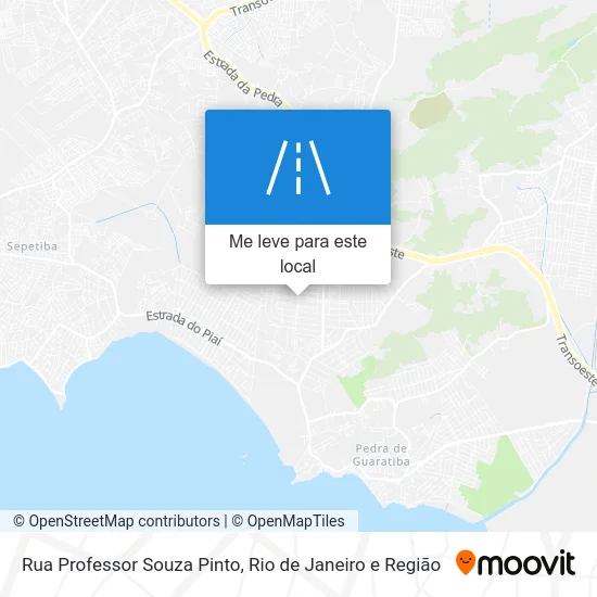 Rua Professor Souza Pinto mapa