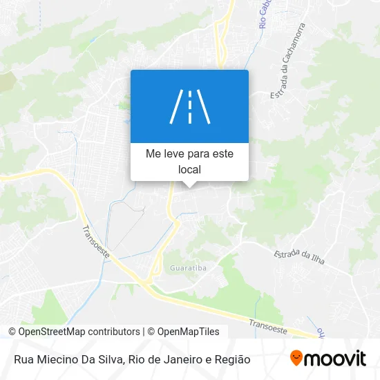 Rua Miecino Da Silva mapa
