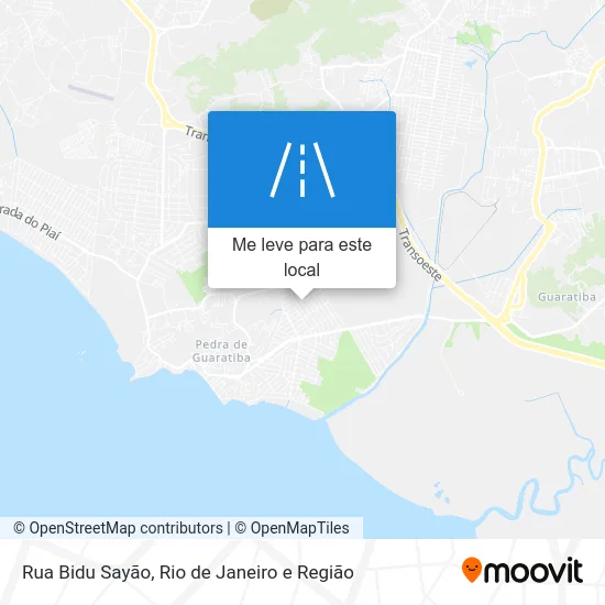 Rua Bidu Sayão mapa