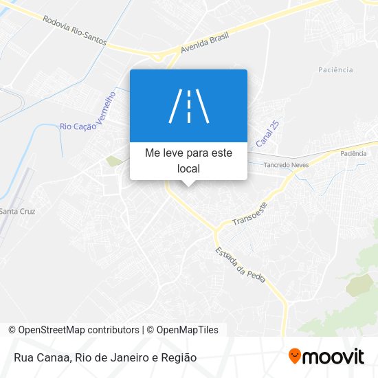 Rua Canaa mapa