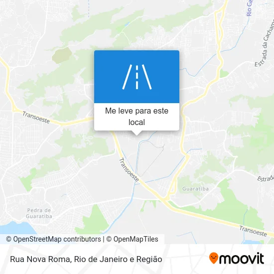 Rua Nova Roma mapa
