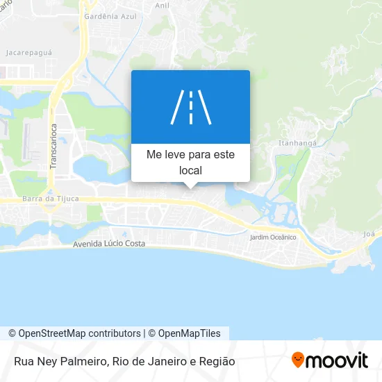 Rua Ney Palmeiro mapa