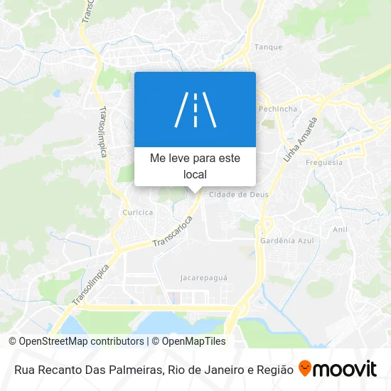 Rua Recanto Das Palmeiras mapa