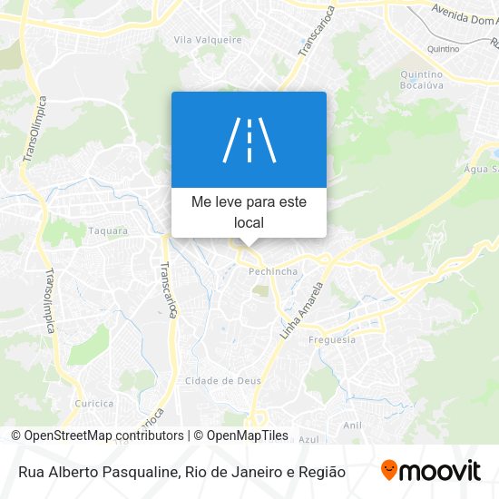 Rua Alberto Pasqualine mapa