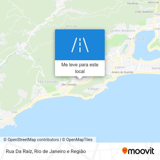 Rua Da Raíz mapa