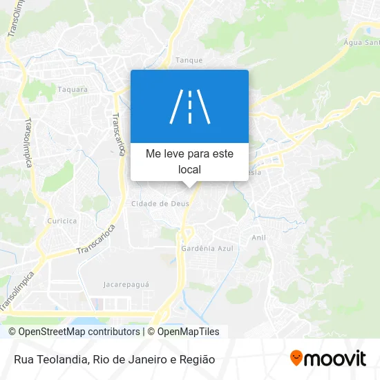Rua Teolandia mapa
