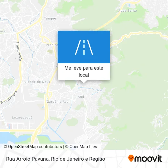 Rua Arroio Pavuna mapa