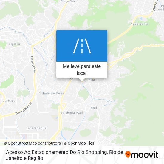 Acesso Ao Estacionamento Do Rio Shopping mapa