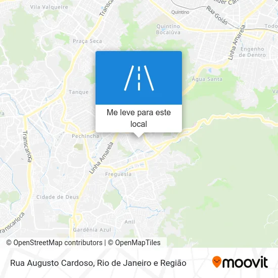 Rua Augusto Cardoso mapa