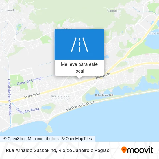 Rua Arnaldo Sussekind mapa
