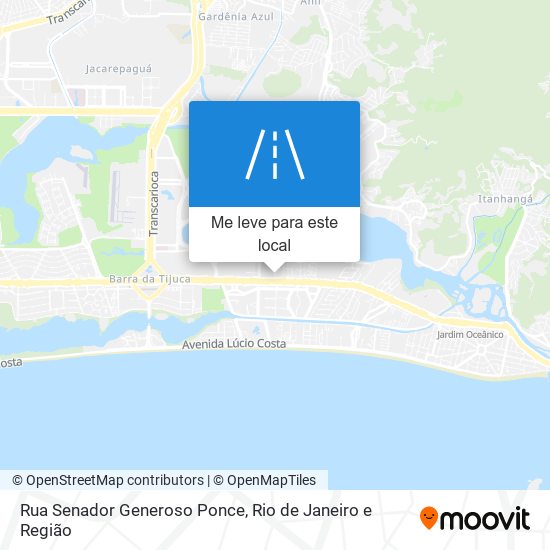 Rua Senador Generoso Ponce mapa