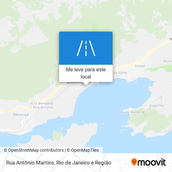 Rua Antônio Martins mapa