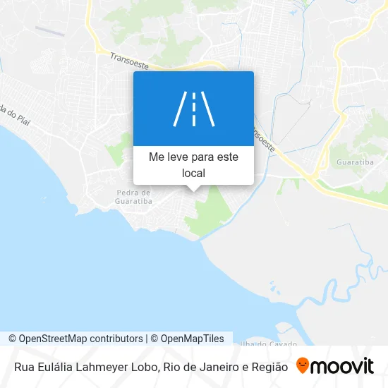 Rua Eulália Lahmeyer Lobo mapa