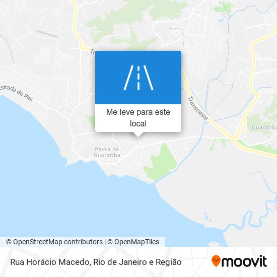 Rua Horácio Macedo mapa