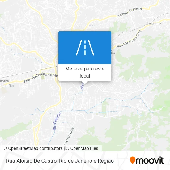 Rua Aloisio De Castro mapa