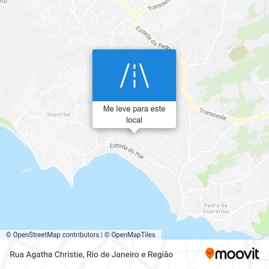 Rua Agatha Christie mapa