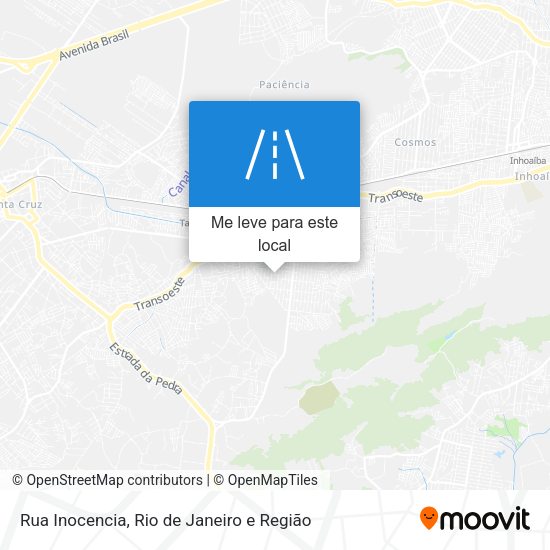Rua Inocencia mapa