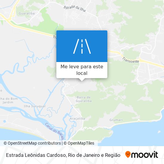 Estrada Leônidas Cardoso mapa