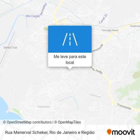 Rua Menerval Scheker mapa