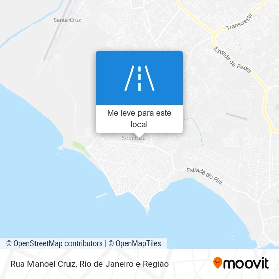 Rua Manoel Cruz mapa
