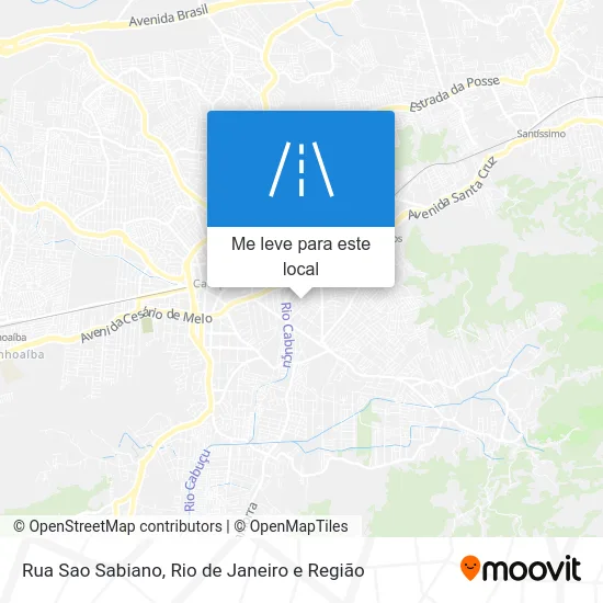 Rua Sao Sabiano mapa