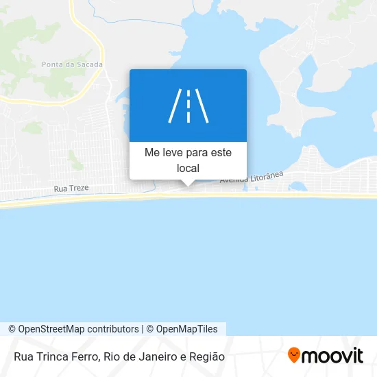 Rua Trinca Ferro mapa