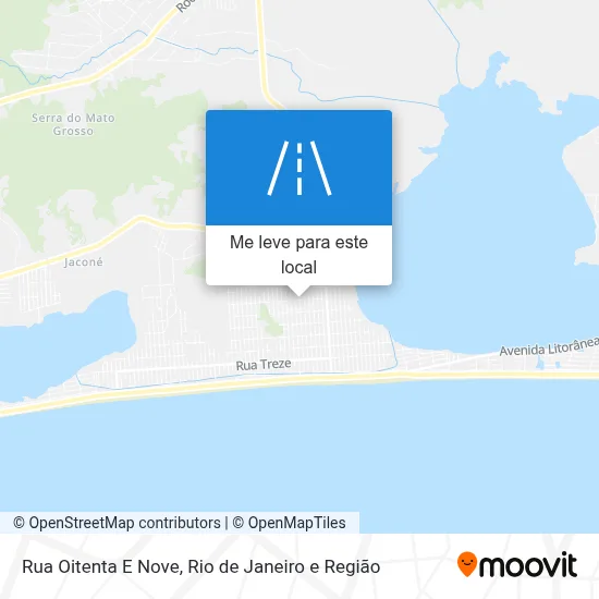 Rua Oitenta E Nove mapa