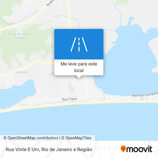 Rua Vinte E Um mapa