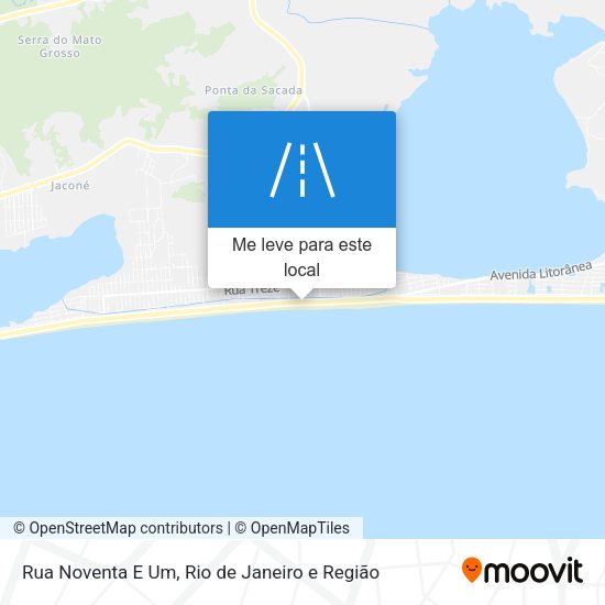 Rua Noventa E Um mapa