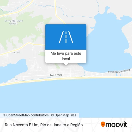 Rua Noventa E Um mapa