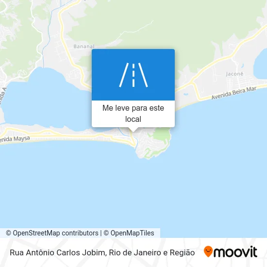 Rua Antônio Carlos Jobim mapa