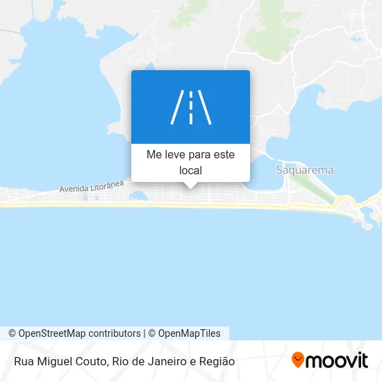 Rua Miguel Couto mapa