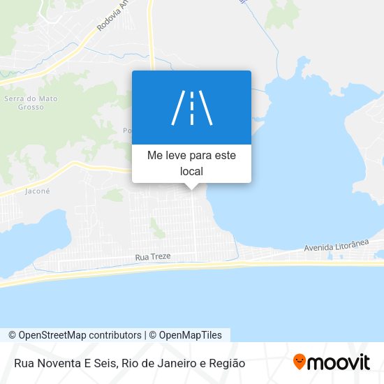 Rua Noventa E Seis mapa