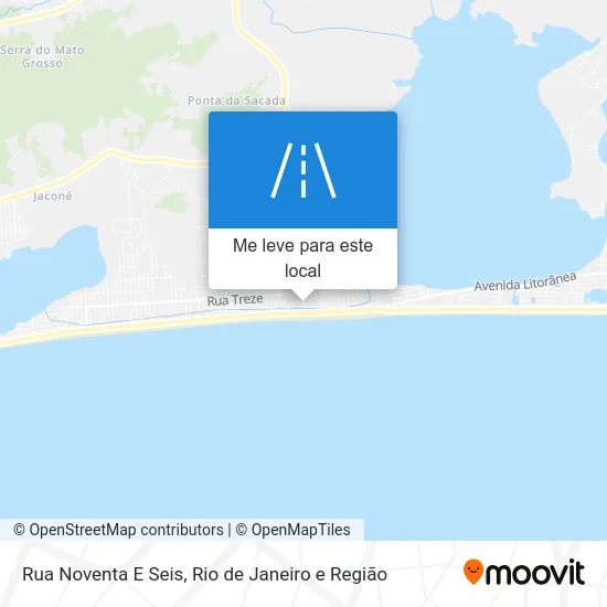 Rua Noventa E Seis mapa