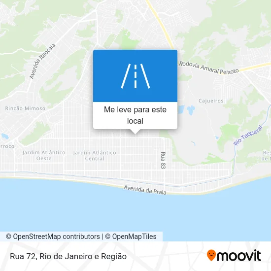 Rua 72 mapa