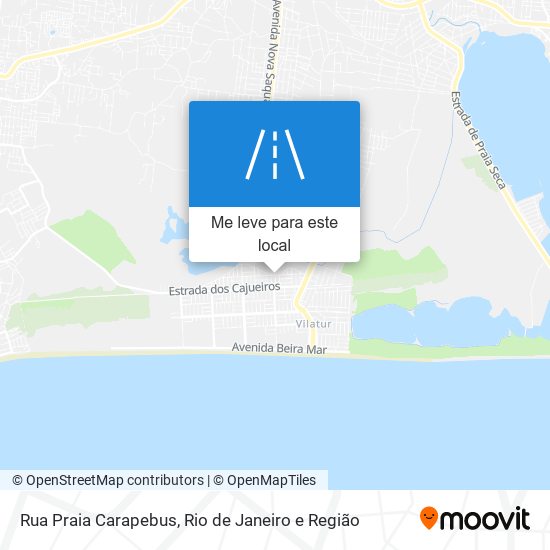 Rua Praia Carapebus mapa