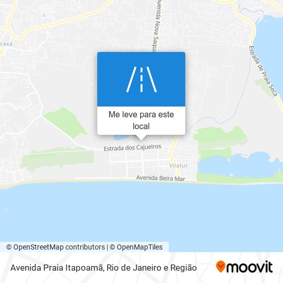 Avenida Praia Itapoamã mapa