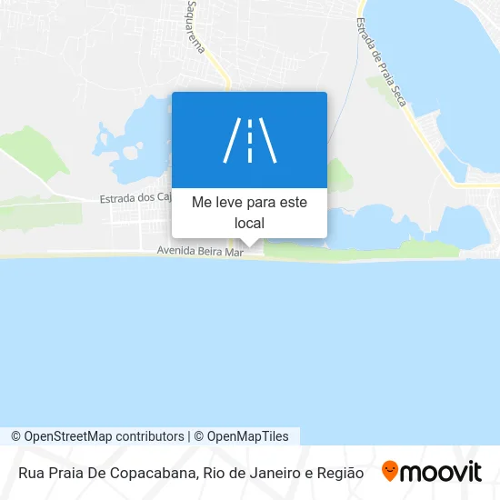 Rua Praia De Copacabana mapa