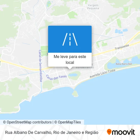 Rua Albano De Carvalho mapa