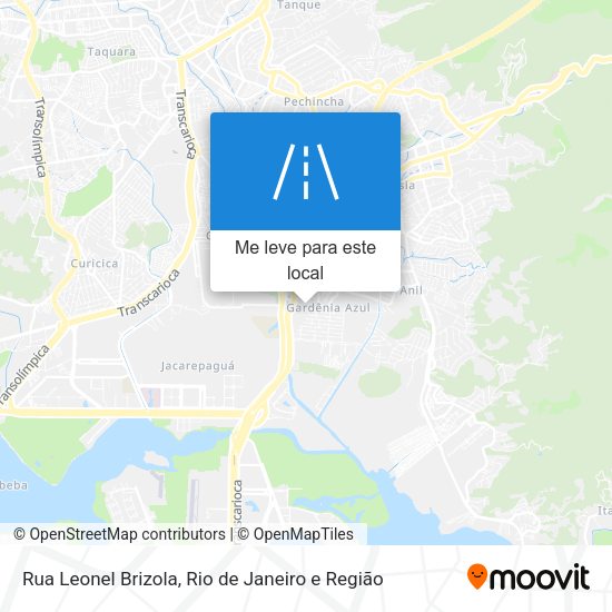 Rua Leonel Brizola mapa