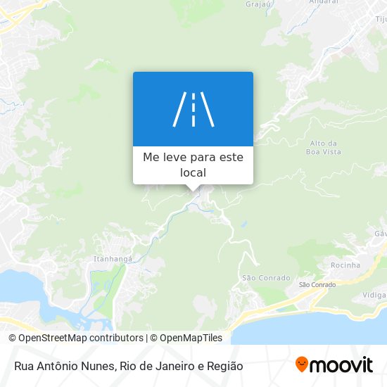 Rua Antônio Nunes mapa