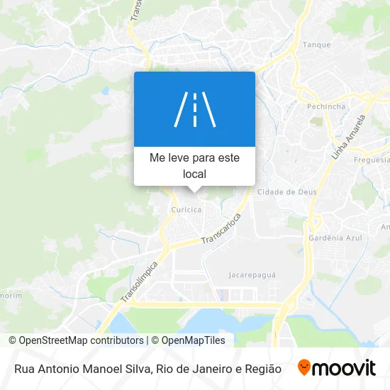 Rua Antonio Manoel Silva mapa